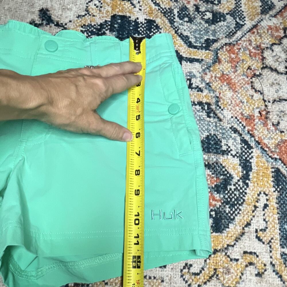 Huk Women's Performance Fishing Shorts Mint Green Aqua Size XS - Picture 7 of 7
